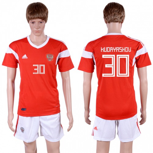 Russia #30 Kudryashov Home Soccer Country Jersey - Click Image to Close